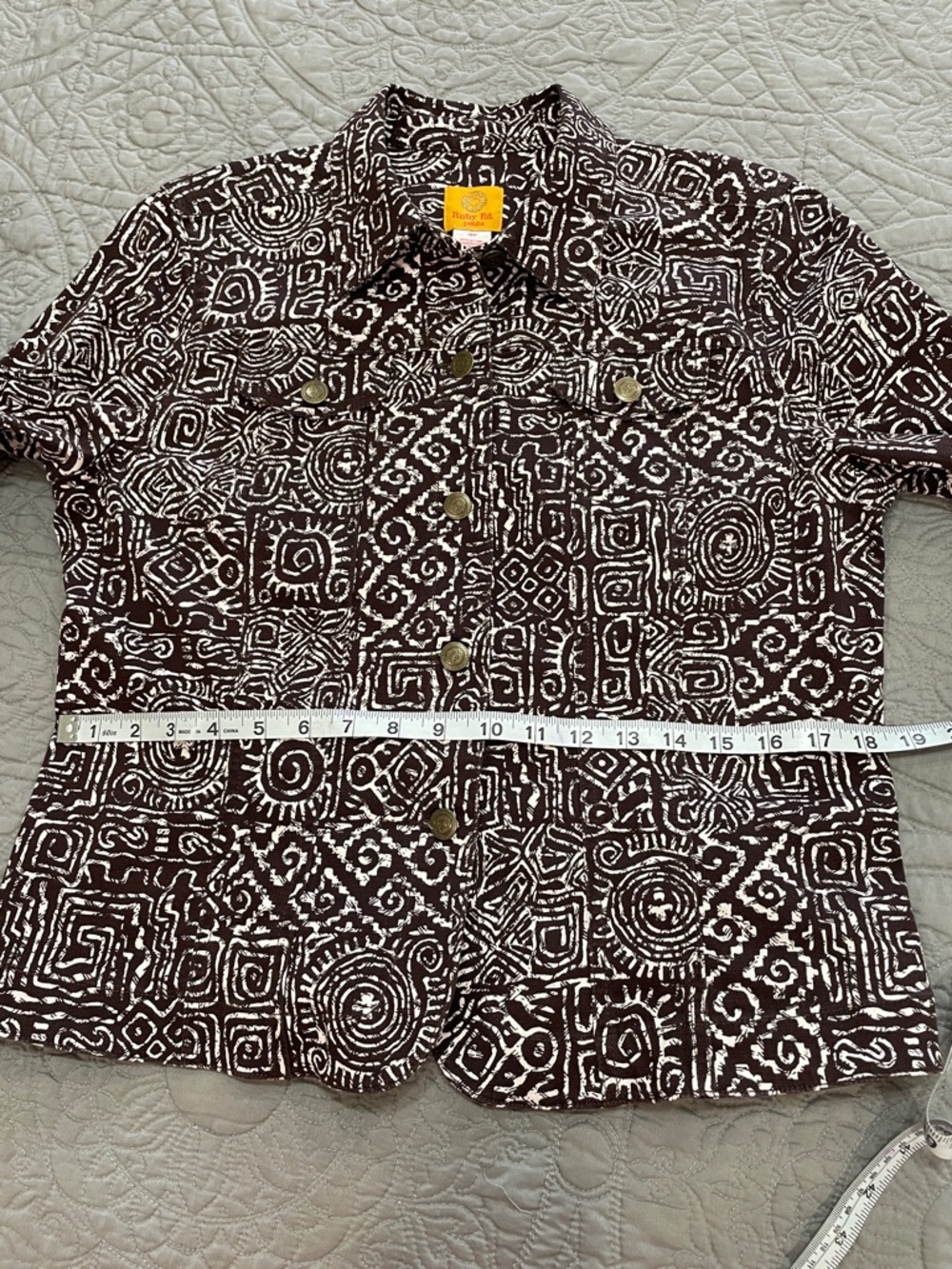 Ruby Rd. Printed cotton jacket 10P - Picture 11 of 13